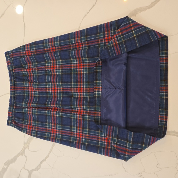 Vintage Pendleton Authentic Allison Tartan Plaid Midi Skirt Size 10 - Picture 7 of 7
